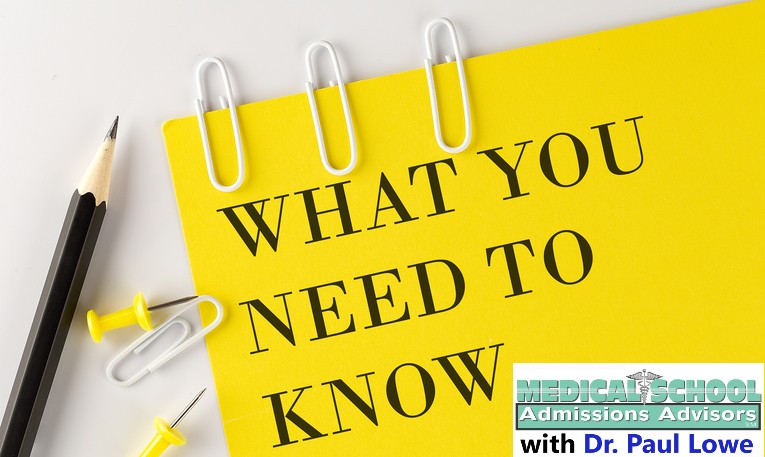 Knowledge What you need to know medical school applications